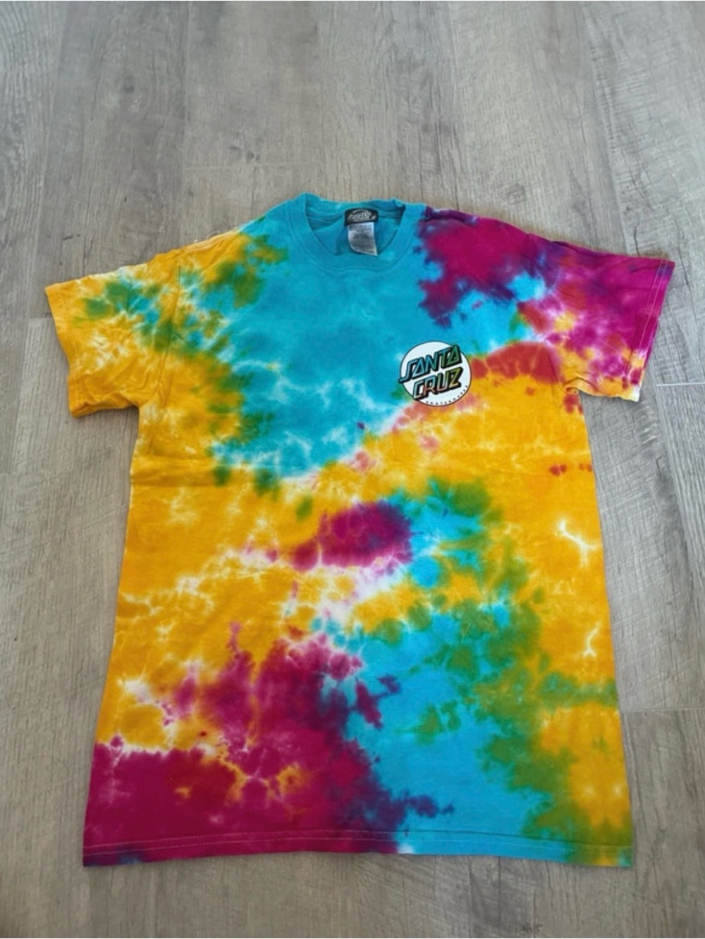 Santa Cruz Skateboards Tie-Dye Short Sleeve Tee - Multicolor